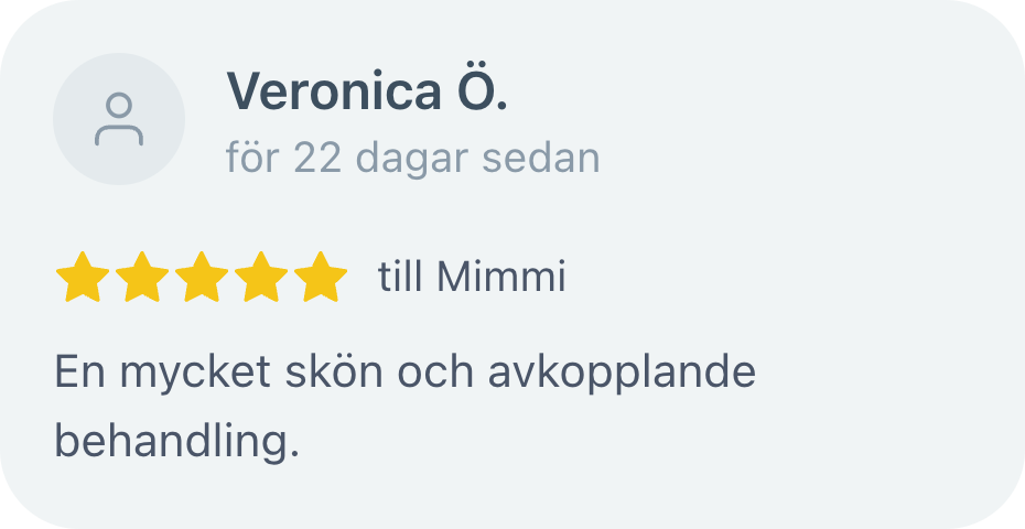 Kundomdöme om massage hos MimmisFlow